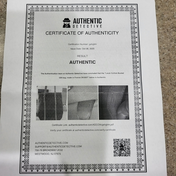 Louis Vuitton Monogram Bucket 27 GM Shoulder Bag.. Authentic,,w/COA... - Picture 16 of 16